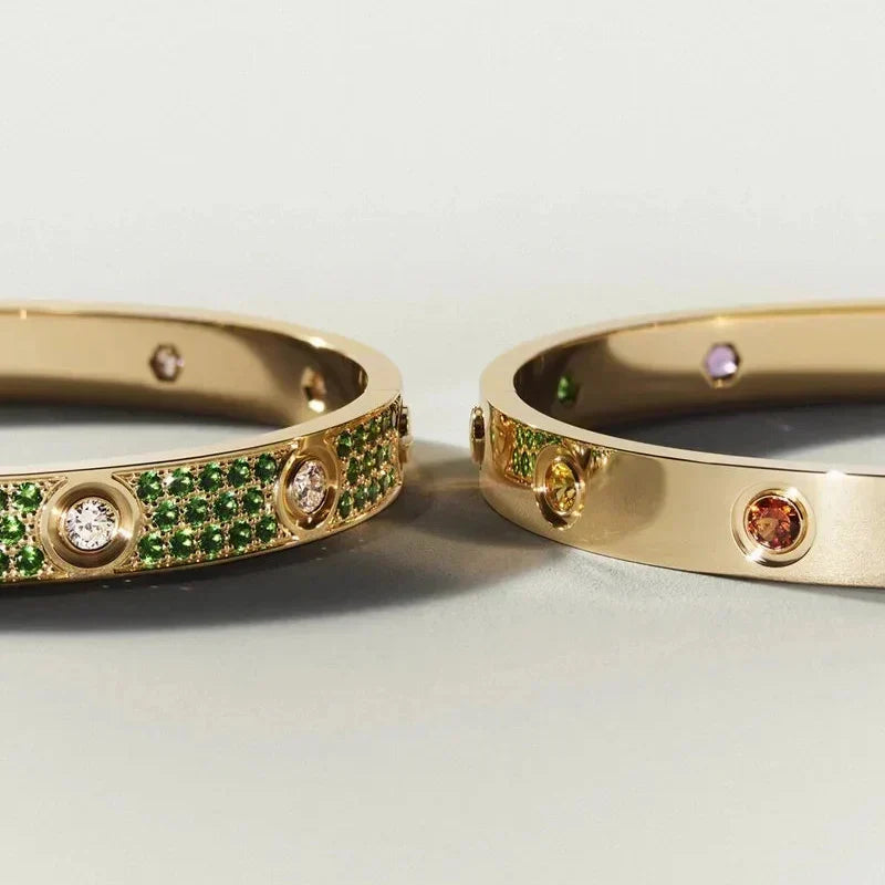 [Plus&Max]Classic 6.1mm Love Bracelet 10-Diamond Multicolor