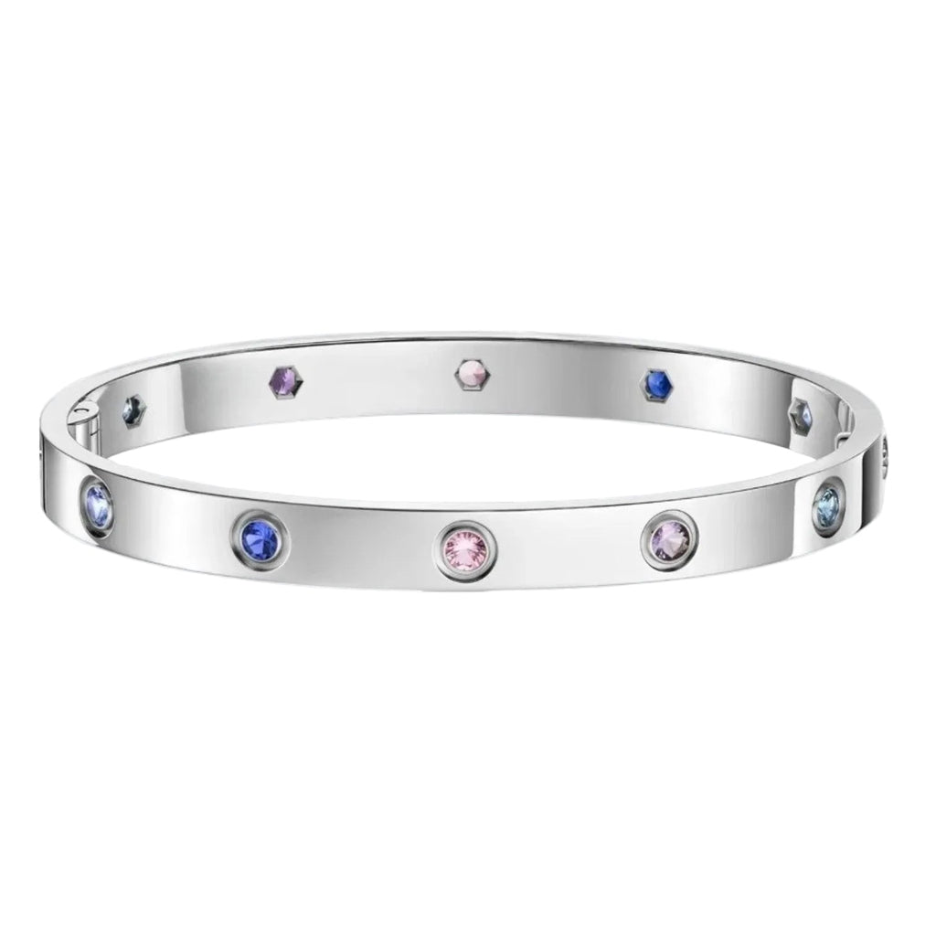 [Plus&Max]Classic 6.1mm Love Bracelet 10-Diamond Multicolor