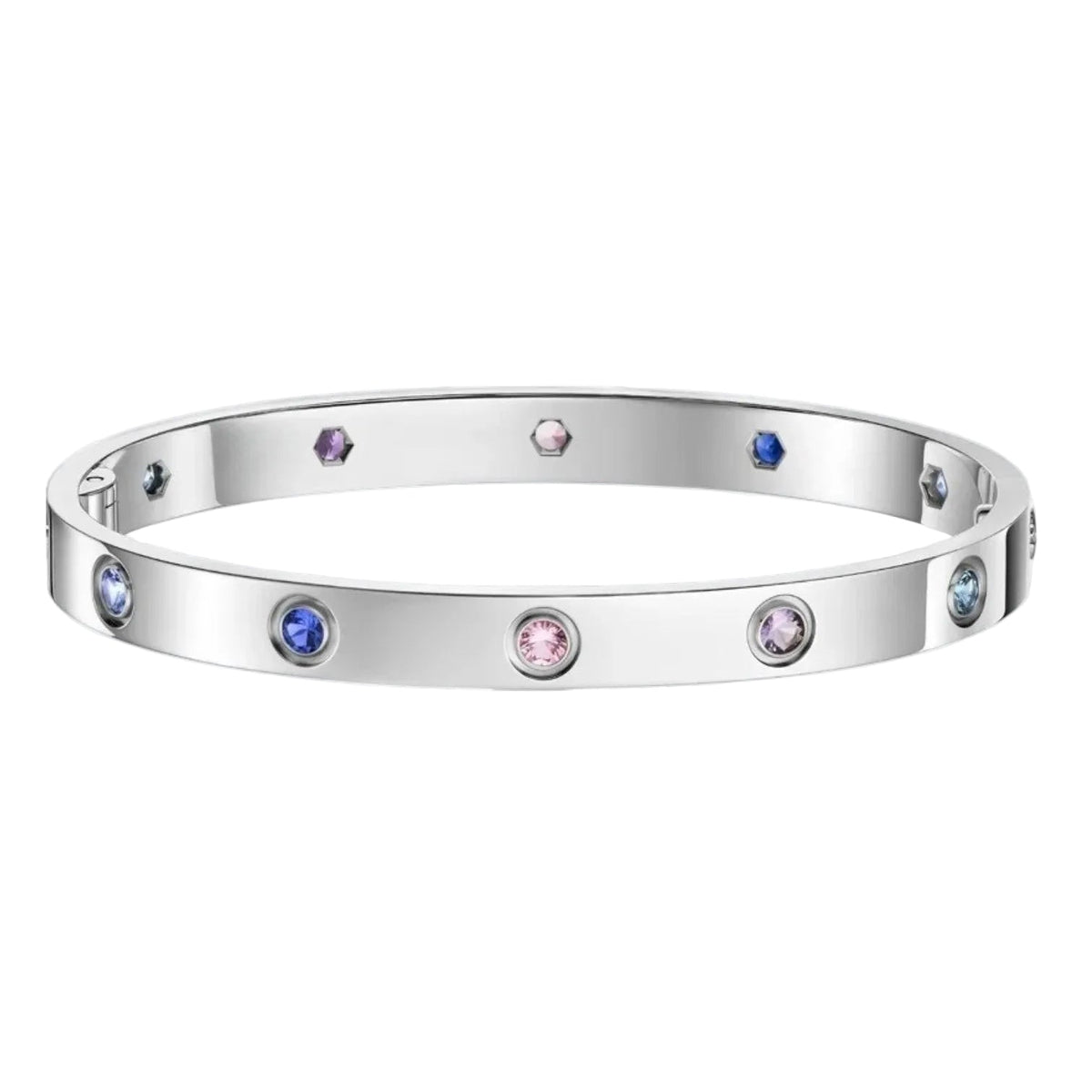 [Plus&Max]Classic 6.1mm Love Bracelet 10-Diamond Multicolor