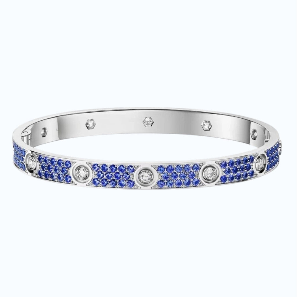 [Plus&Max]Classic 6.1mm Love Bracelet 10-Diamond Full Pavé