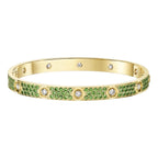 [Plus&Max]Classic 6.1mm Love Bracelet 10-Diamond Full Pavé