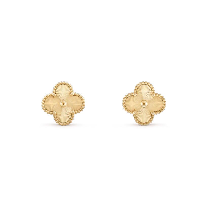 [Max Jewelry ]CLOVER MINI 9.5MM LASER EARRINGS