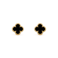 [Plus&Max]CLOVER MINI 9.5MM BLACK MOP EARRINGS