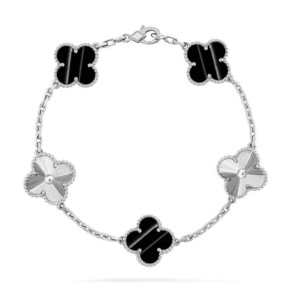 [Max Jewelry ] CLOVER 5 MOTIF PULSAR STONE BRACELET COLLECTION