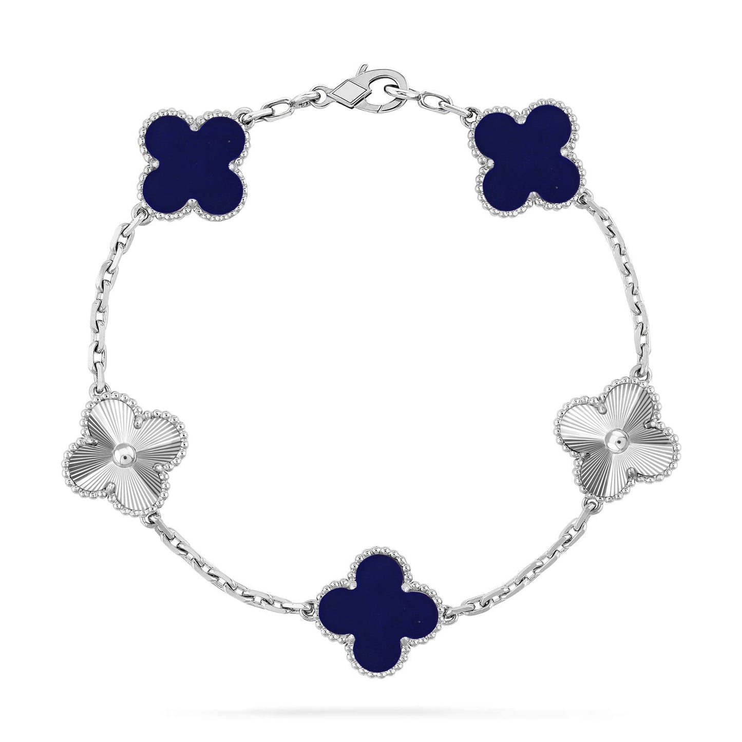 [Max Jewelry ]CLOVER 5 MOTIF LAPIS LAZULI BRACELET COLLECTION