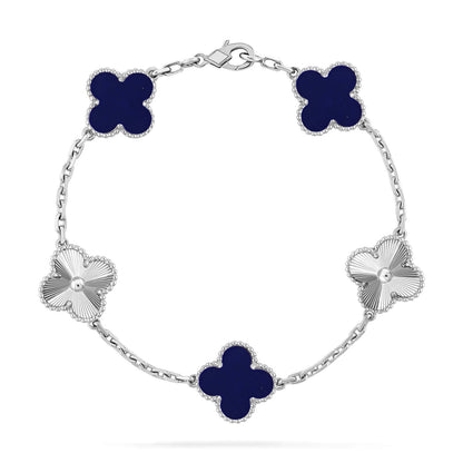 [Max Jewelry ]CLOVER 5 MOTIF LAPIS LAZULI BRACELET COLLECTION