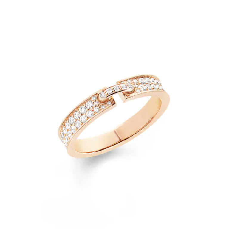 [Max Jewelry ]ALLIANCE LIENS VIDENCE PAVED DIAMOND 4MM RING