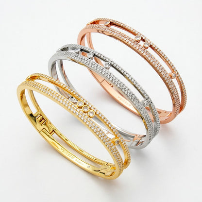 [Max Jewelry]Move Romane pavé bangle