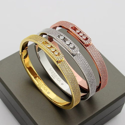 [Max Jewelry]Move Noa Full Pavé Diamond Bangle Bracelet