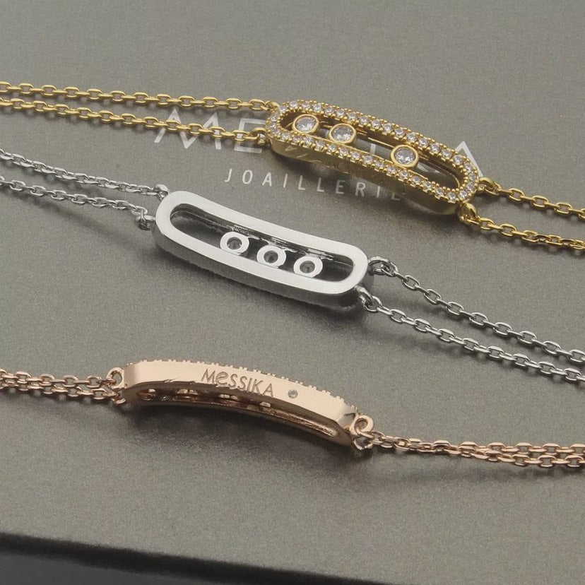 [Max Jewelry] Move Classique pavé bracelet