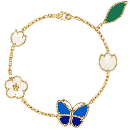 [Max Jewelry]LUCKY SPRING BUTTERFLY 5 MOTIF BRACELET