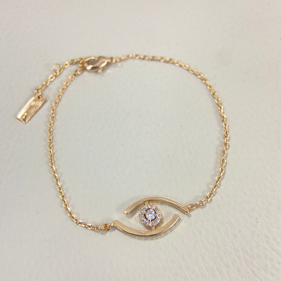 [Max Jewelry]Lucky Eye Pave-Set Diamond Bracelet