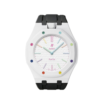 [Plus&Max]Royal Oak Pop Exclusive Bioceramic Case & Silicone Strap Mix Color