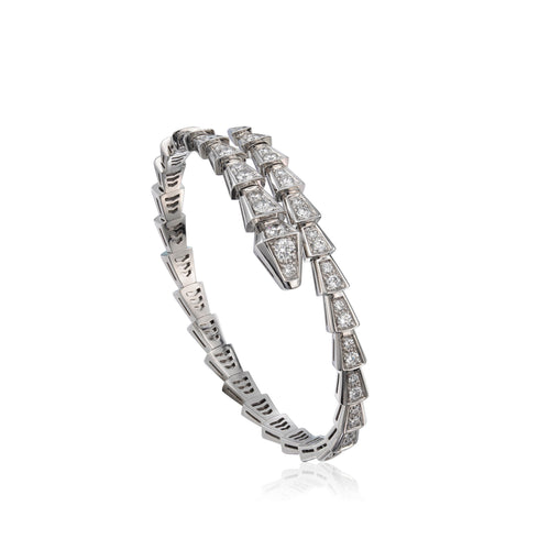 [Plus&max]SERPENTI BRACELET 6MM SILVER DIAMOND