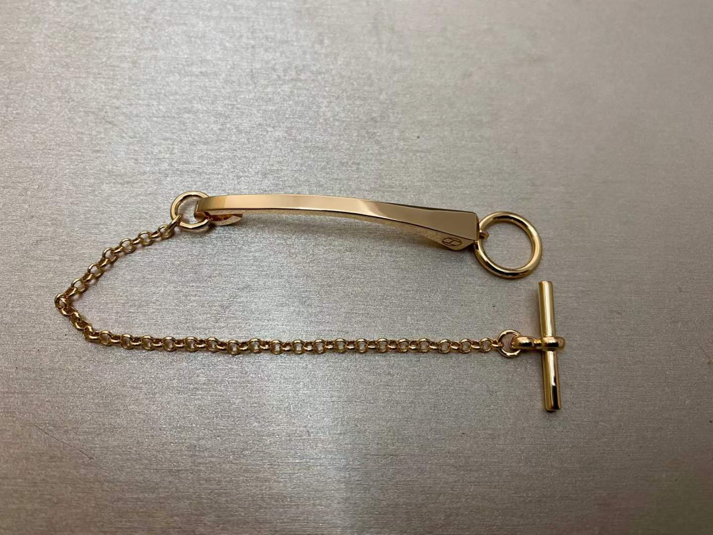 [Max Jewelry]CLOU DE FORGE BRACELET WITH SQUARE CONE STUDS