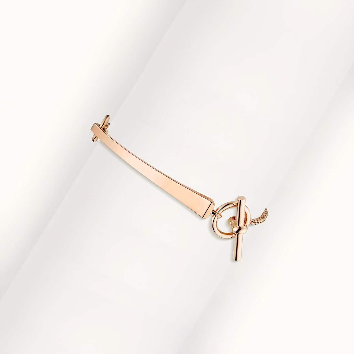 [Max Jewelry]CLOU DE FORGE BRACELET WITH SQUARE CONE STUDS