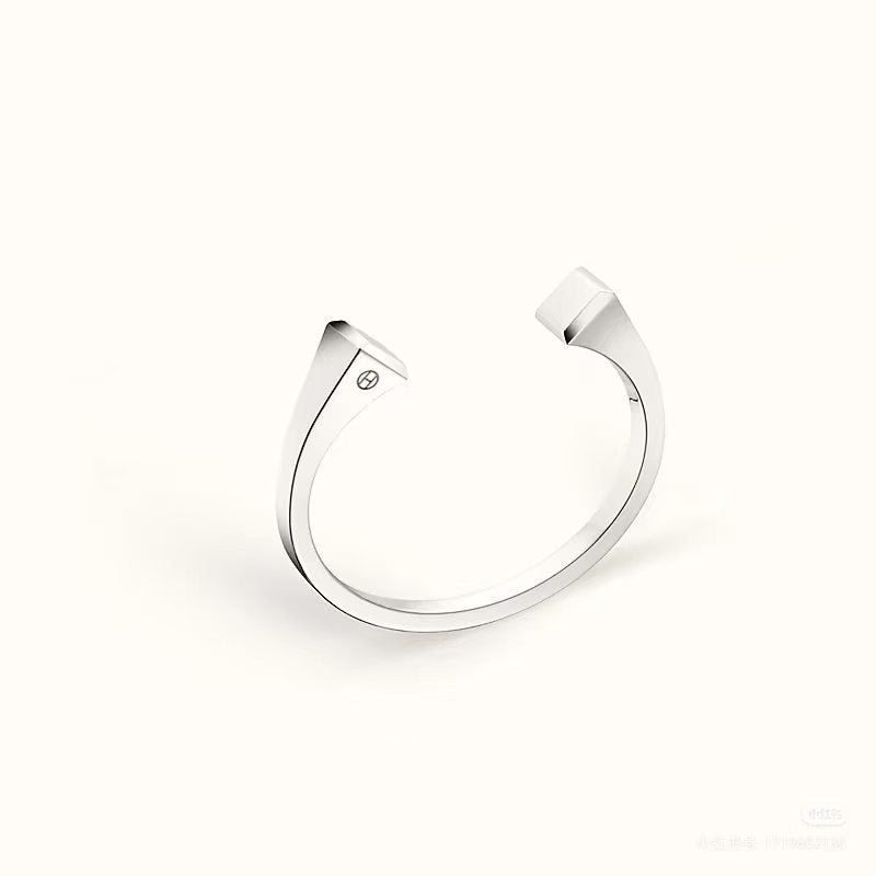 [Max Jewelry]CLOU DE FORGE SQUARE CONE STUDS OPEN CUFF ONE SIZE
