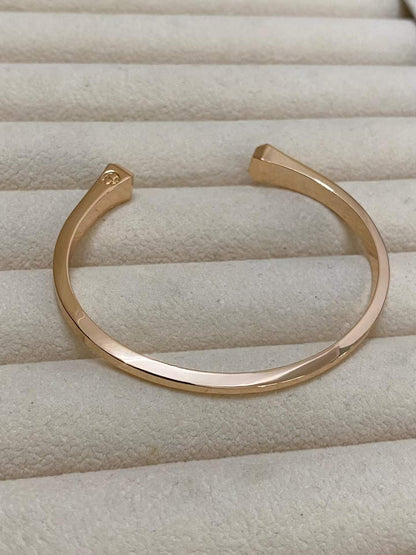 [Max Jewelry]CLOU DE FORGE SQUARE CONE STUDS OPEN CUFF ONE SIZE