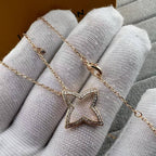 [Plus&Max]FOUR-LEAF CLOVER OPENWORK NECKLACE
