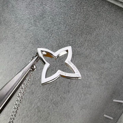 [Max Jewelry]FOUR-LEAF CLOVER OPENWORK NECKLACE