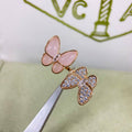 [Plus&Max]TWIN BUTTERFLY NEW DIAMOND & PINK BUTTERFLY RING