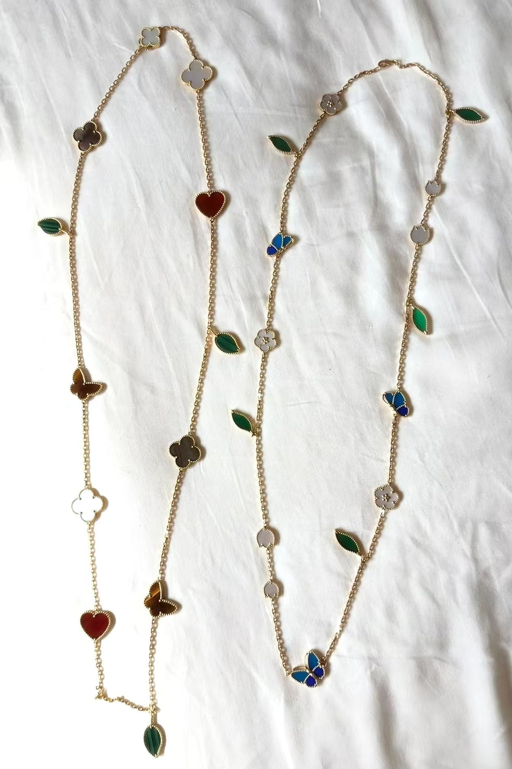 [Plus&Max ]LUCKY SPRING GOLD  MOTIFS  NECKLACE