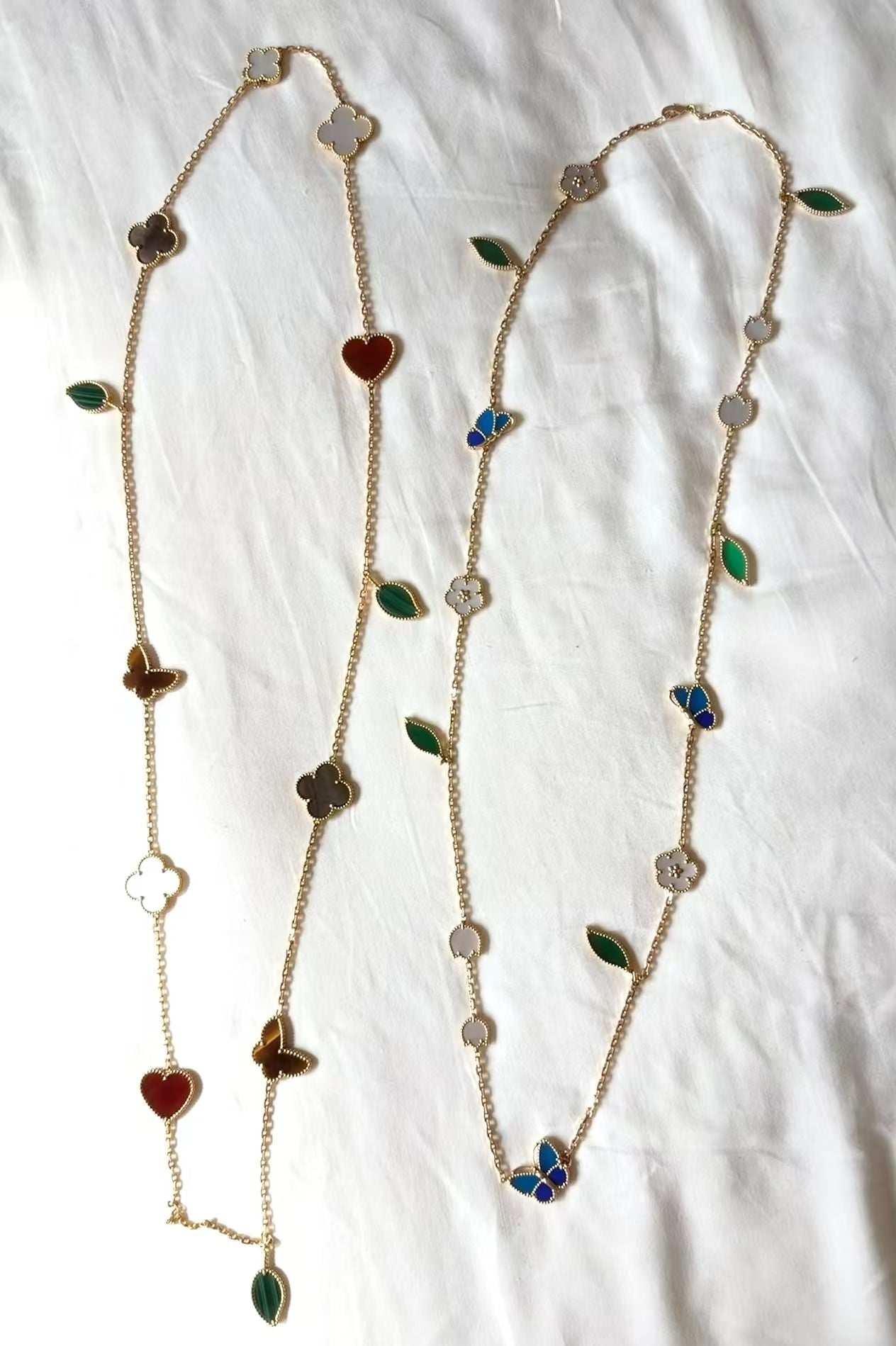 [Max Jewelry ]LUCKY SPRING GOLD  MOTIFS  NECKLACE