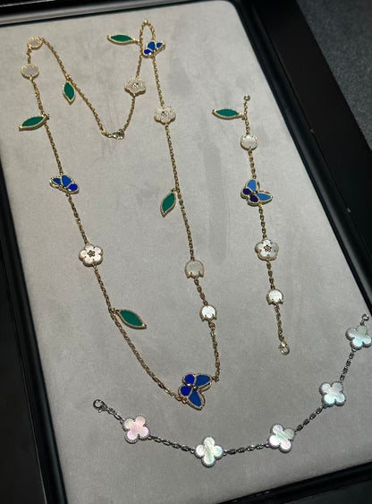 [Max Jewelry ]LUCKY SPRING GOLD  MOTIFS  NECKLACE