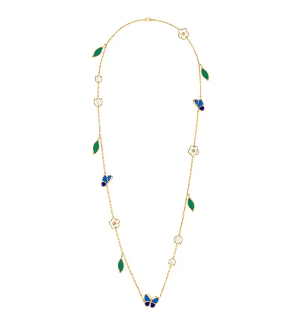 [Plus&Max ]LUCKY SPRING GOLD  MOTIFS  NECKLACE