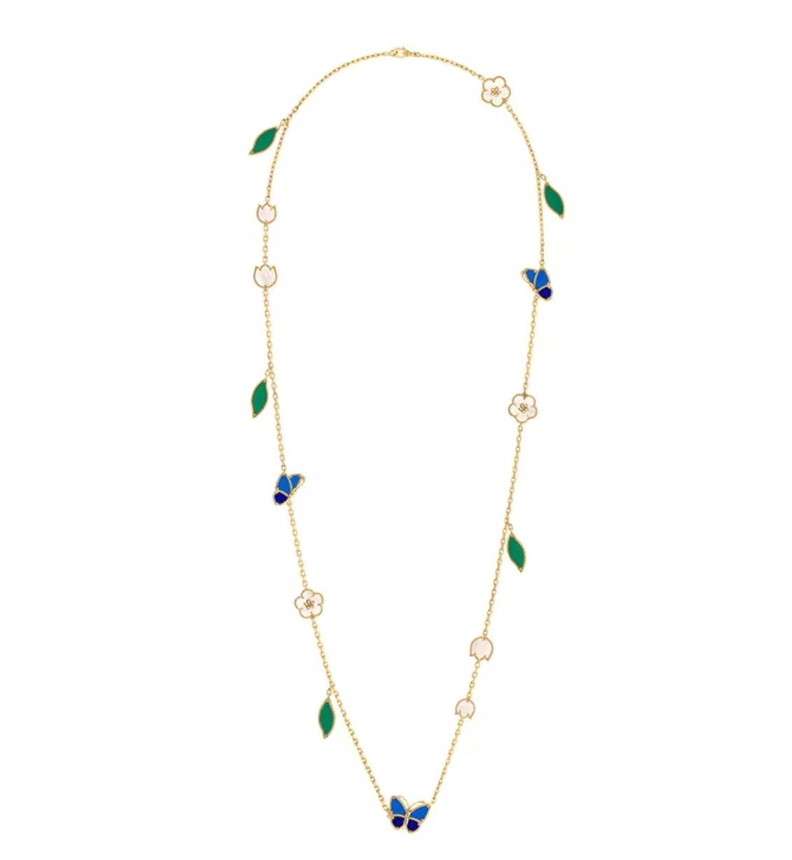 [Max Jewelry ]LUCKY SPRING GOLD  MOTIFS  NECKLACE