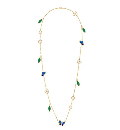 [Max Jewelry ]LUCKY SPRING GOLD  MOTIFS  NECKLACE