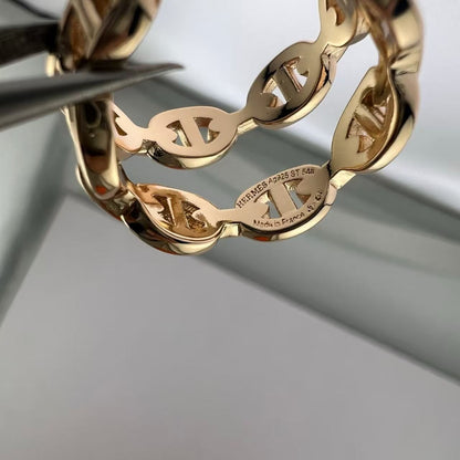 [Max Jewelry]GLOSSY FINISH SQUARE COMBINATION DOUBLE-LAYER PIG NOSE RING