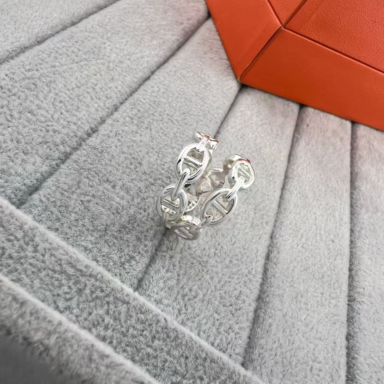 [Max Jewelry]GLOSSY FINISH SQUARE COMBINATION DOUBLE-LAYER PIG NOSE RING