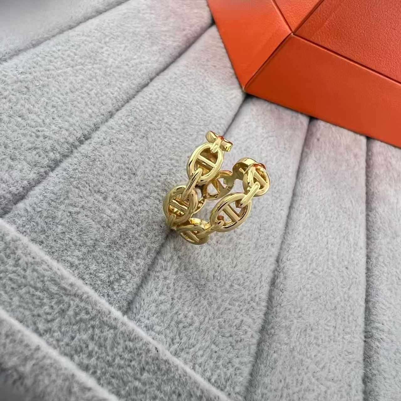 [Max Jewelry]GLOSSY FINISH SQUARE COMBINATION DOUBLE-LAYER PIG NOSE RING