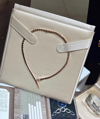 [Max Jewelry]SERPENTI VIPER SERIES ROSE GOLD SNAKE NECKLACE