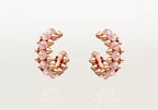 [Plus&Max]CLASH COLLECTION AGATE CHALCEDONY STUD EARRINGS