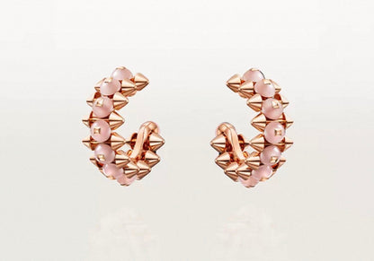 [Max Jewelry]CLASH COLLECTION AGATE CHALCEDONY STUD EARRINGS
