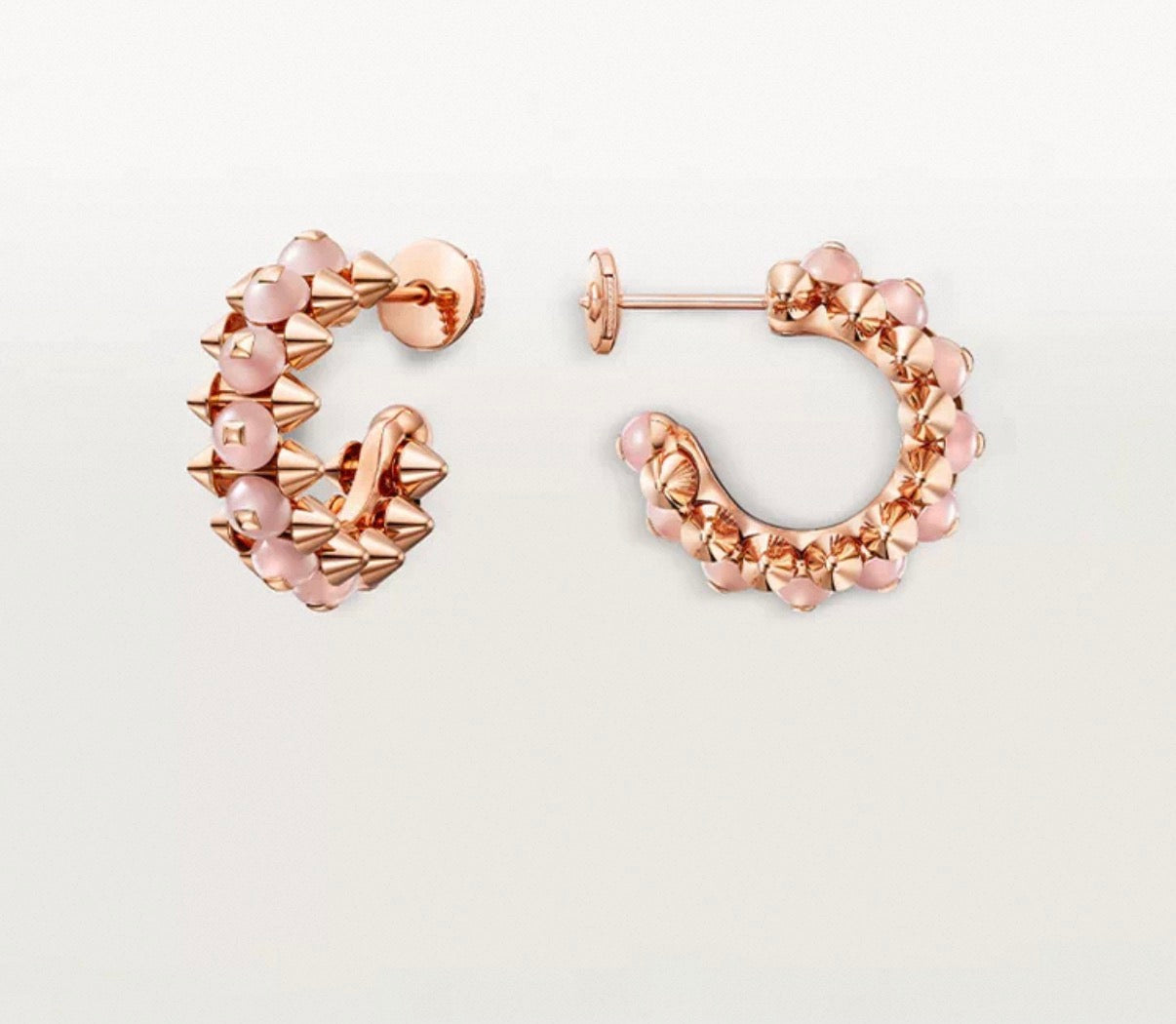 [Max Jewelry]CLASH COLLECTION AGATE CHALCEDONY STUD EARRINGS