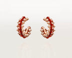 [Plus&Max]CLASH COLLECTION AGATE CHALCEDONY STUD EARRINGS