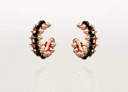[Max Jewelry]CLASH COLLECTION AGATE CHALCEDONY STUD EARRINGS