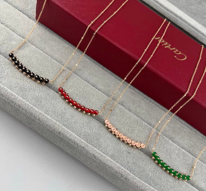 [：Max Jewelry]CLASH COLLECTION AGATE CHALCEDONY STUD NECKLACE