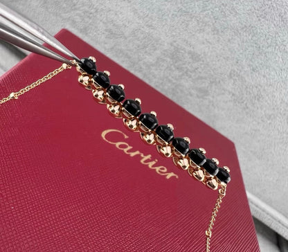 [：Max Jewelry]CLASH COLLECTION AGATE CHALCEDONY STUD NECKLACE