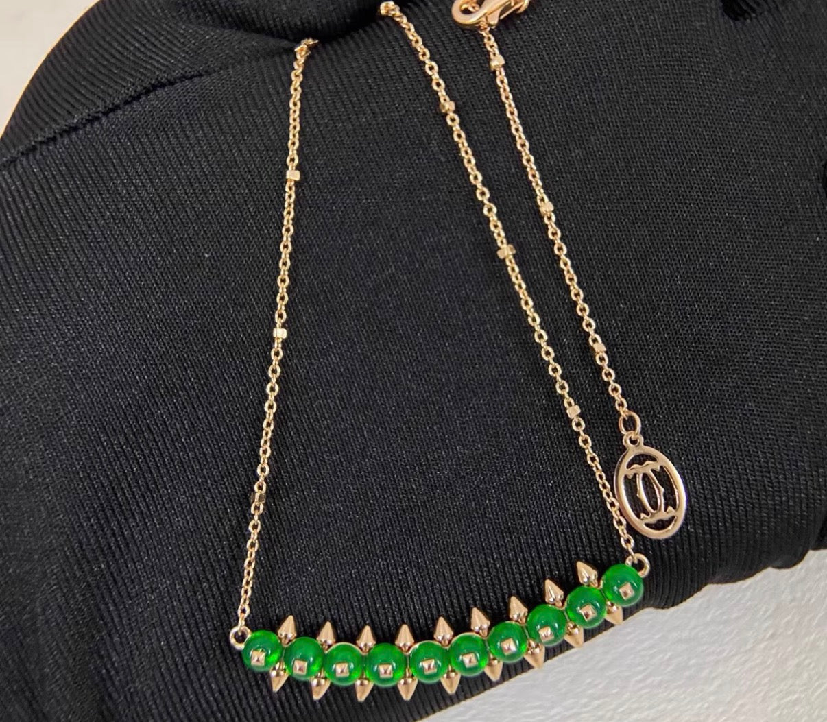 [：Max Jewelry]CLASH COLLECTION AGATE CHALCEDONY STUD NECKLACE