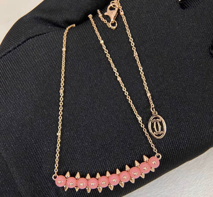 [：Max Jewelry]CLASH COLLECTION AGATE CHALCEDONY STUD NECKLACE