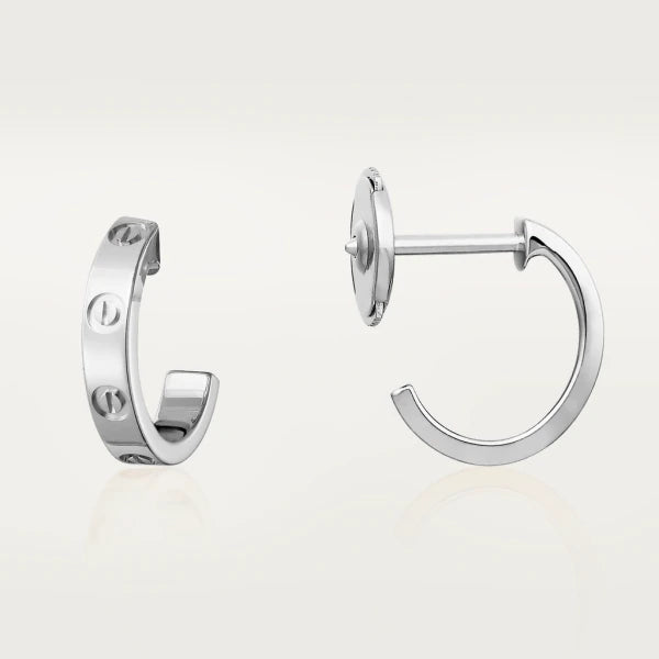 [Max Jewelry ]LOVE EARRINGS 2.65MM SILVER