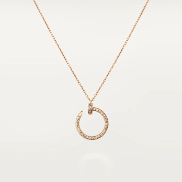 [Max Jewelry ]JUSTE NECKLACE PINK GOLD DIAMONDS