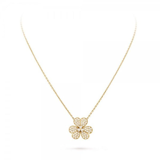 [Max Jewelry ]FLOWER DIAMOND NECKLACE
