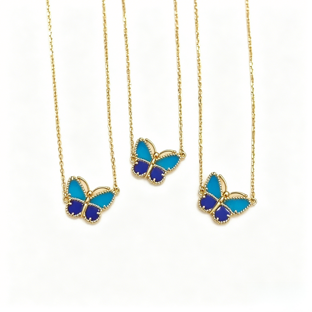 [Plus&Max] 2026 NEW LUCKY BUTTERFLY 1 MOTIFS NECKLACE