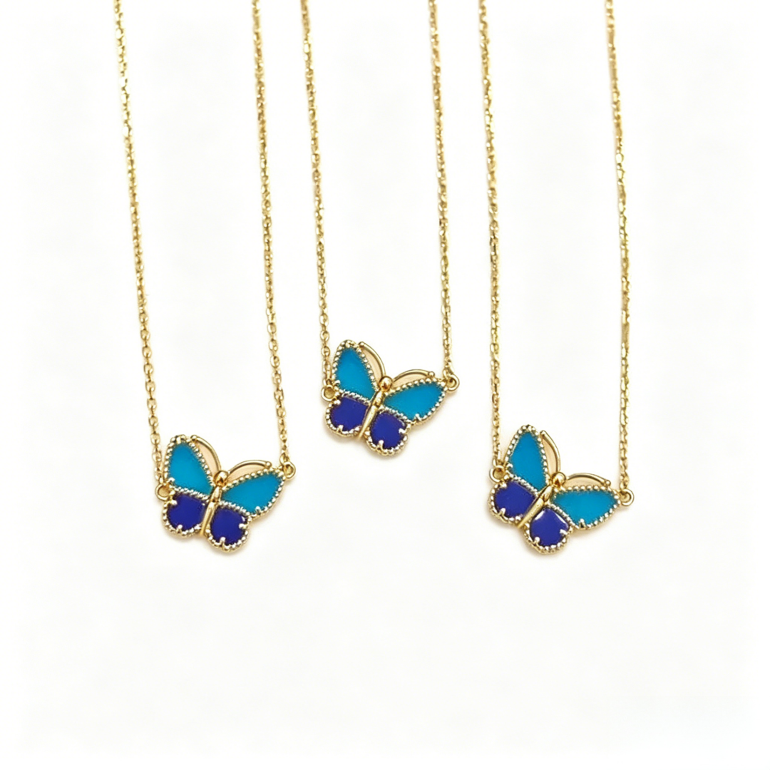 [Max Jewelry] 2026 NEW LUCKY BUTTERFLY 1 MOTIFS NECKLACE