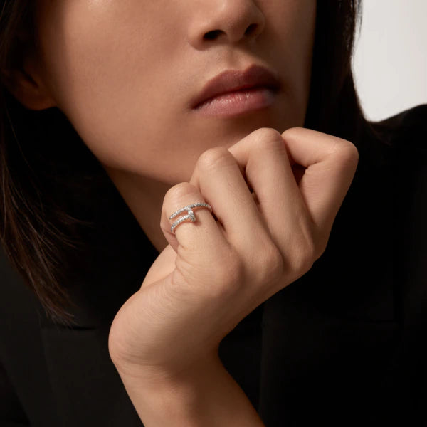 [Max Jewelry ]JUSTE RING 1.8MM SILVER DIAMONDS